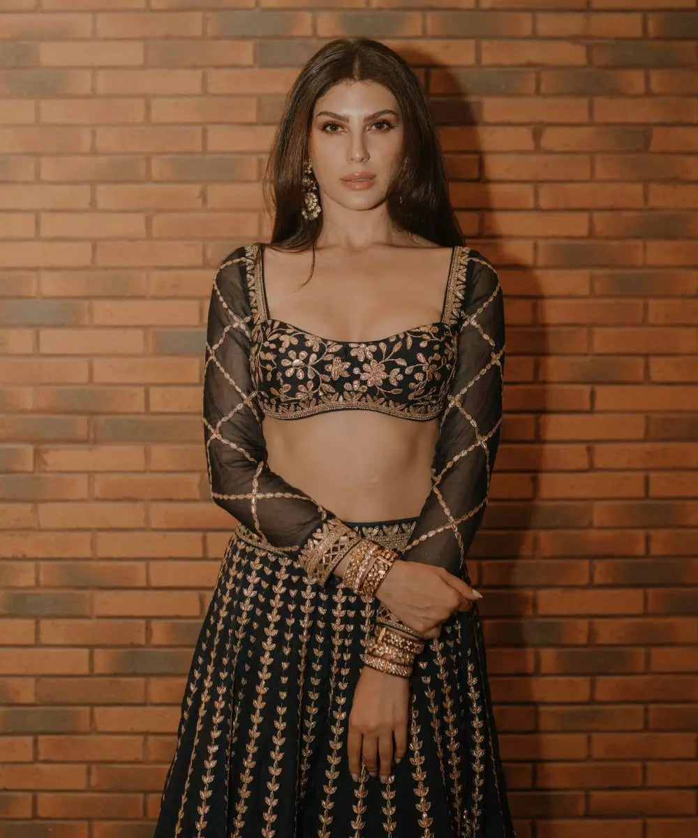 GOPI VAID - Elnaaz Lehenga Set - Celeb