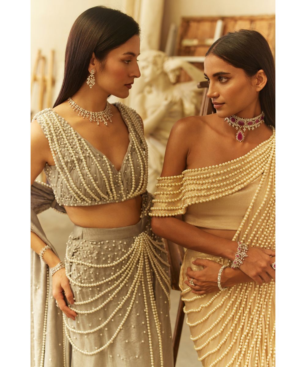 MEHUL GUPTA - Pre-stitched Fusion Saree