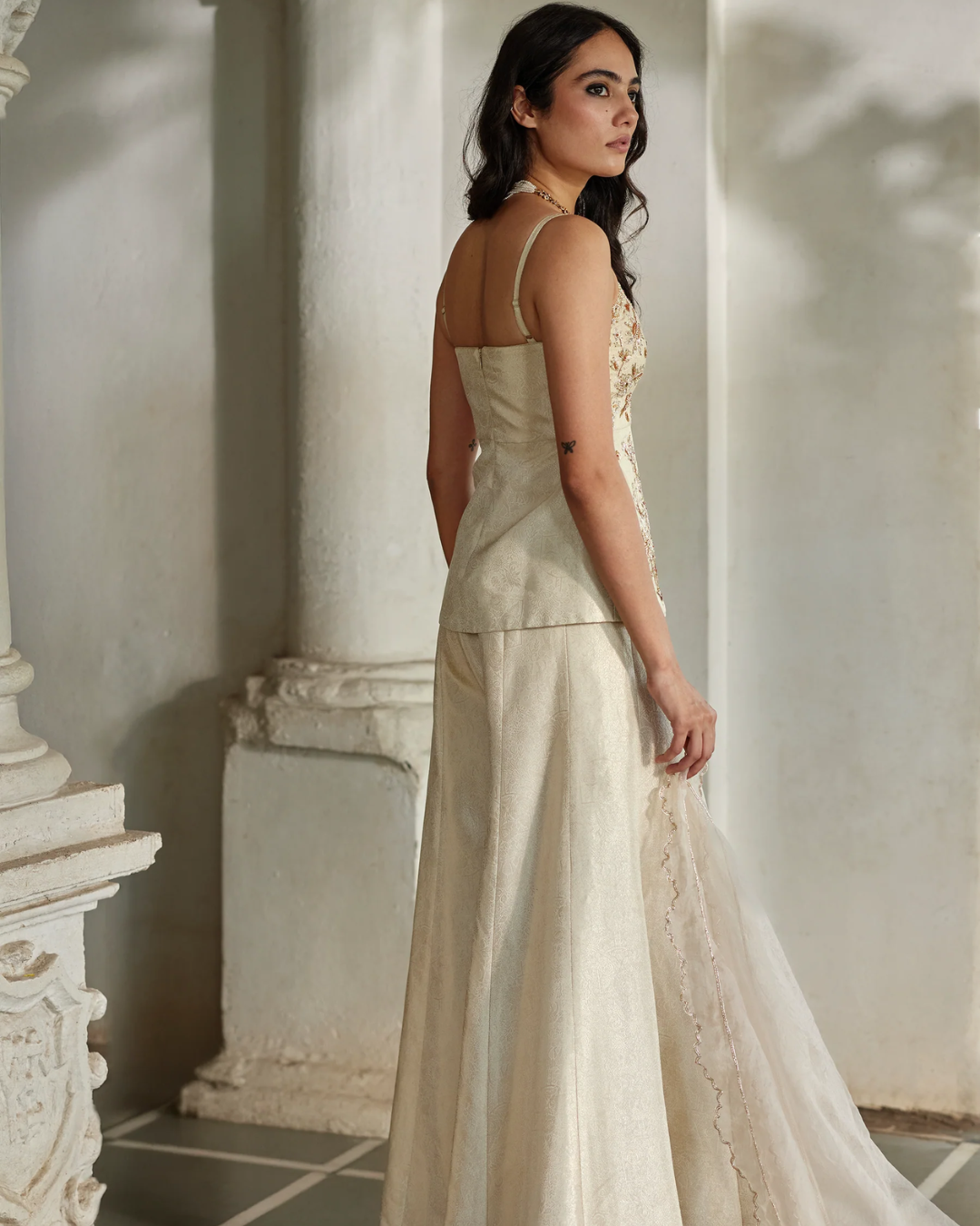 Paulmi and Harsh - Niri Kurti Set from Tara