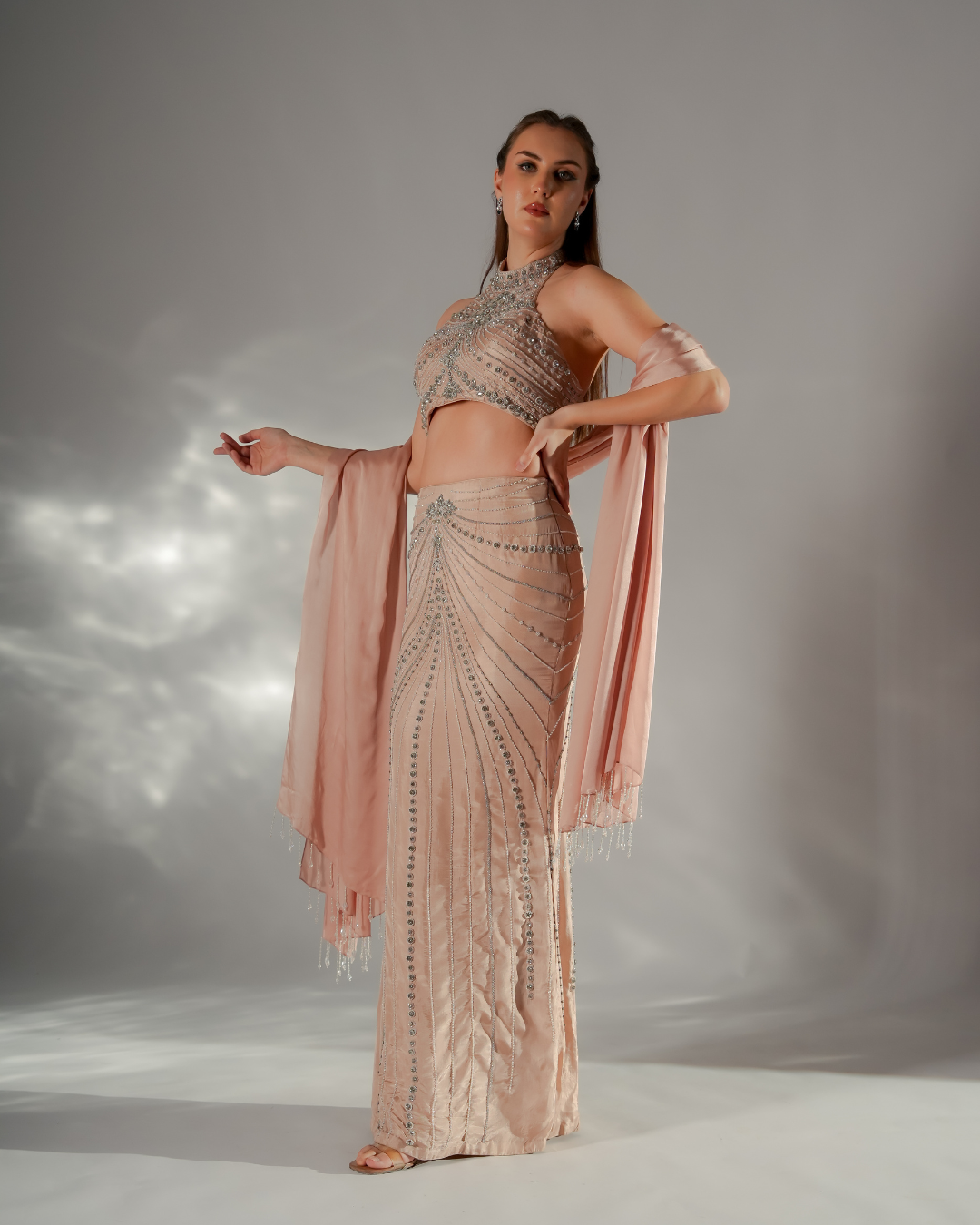 Jade by Ashima - Silver whisper co-ord set