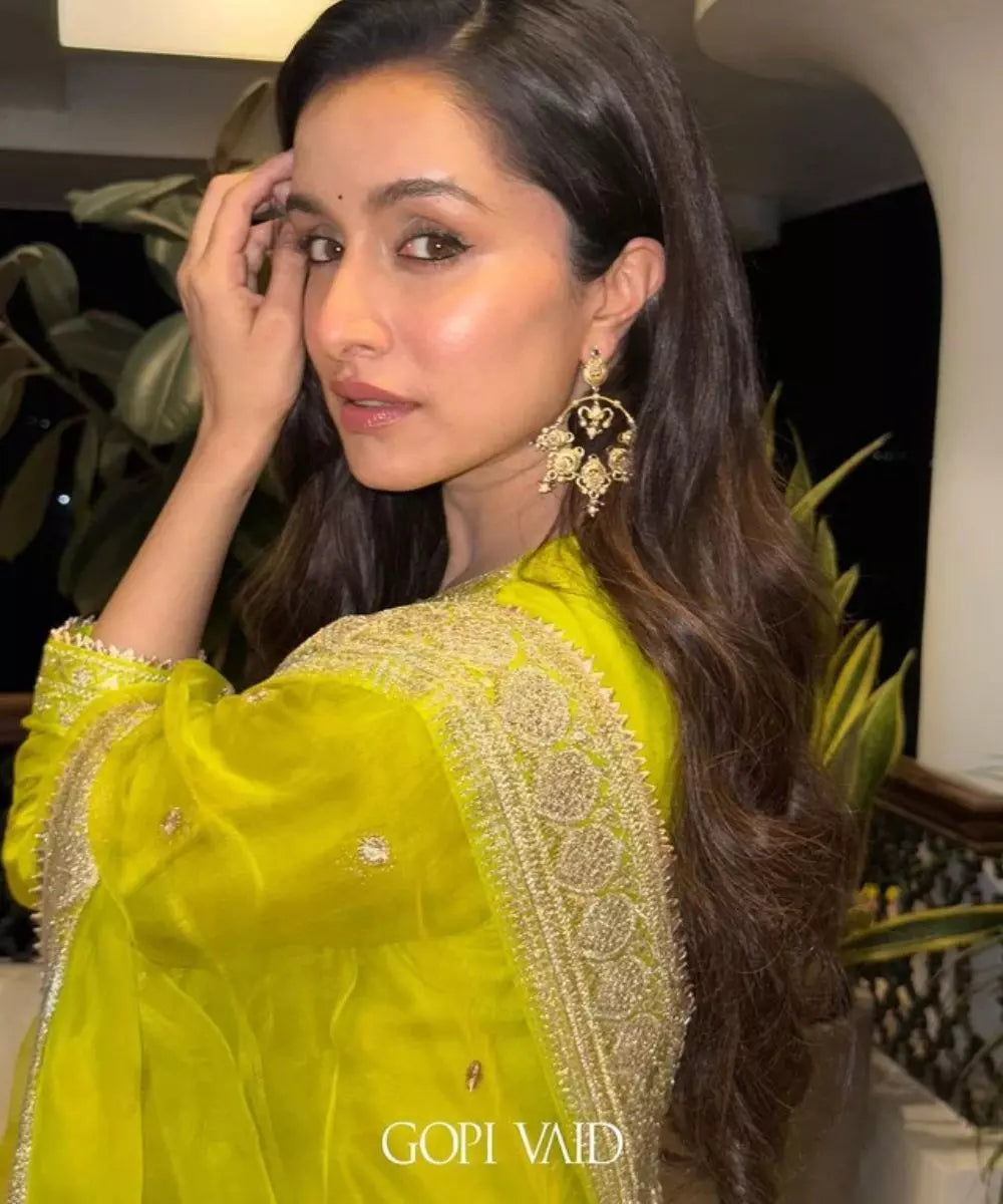 GOPI VAID - Rati with Jamdani Sharara Set - Shraddha Kapoor - Celeb
