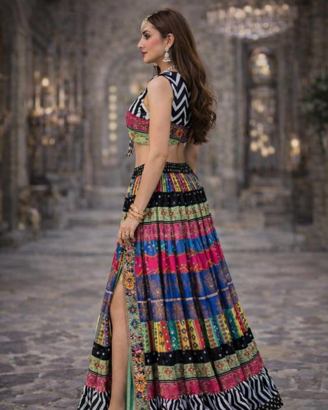 Banjara Trail - Satrangi Banjara Skirt Set - 20m flare
