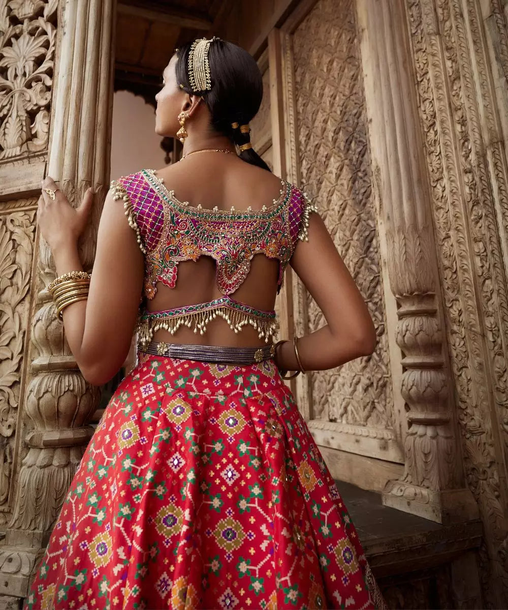 ADITI GUPTA - Patola print Lehenga set