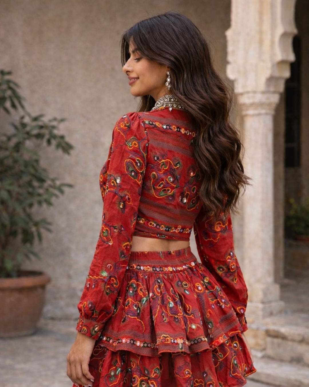 Banjara Trail - Laal Leher Co-ord Set