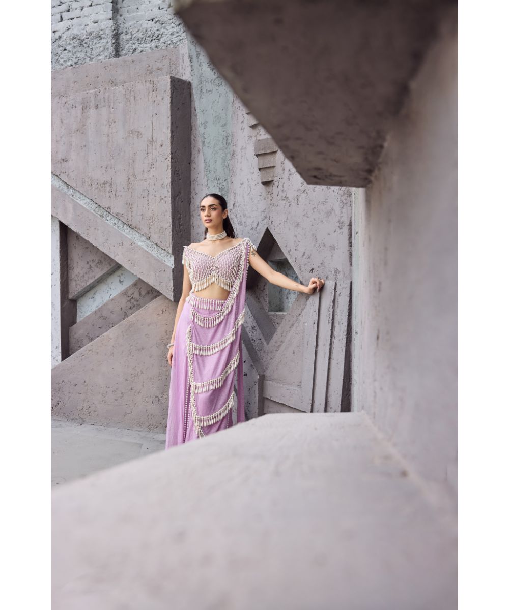 MEHUL GUPTA - Pre-stitched Fusion Saree