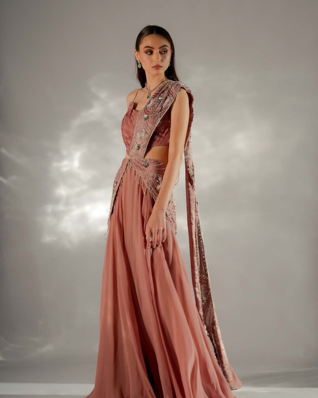 Jade by Ashima - Moon veil Drape Saree
