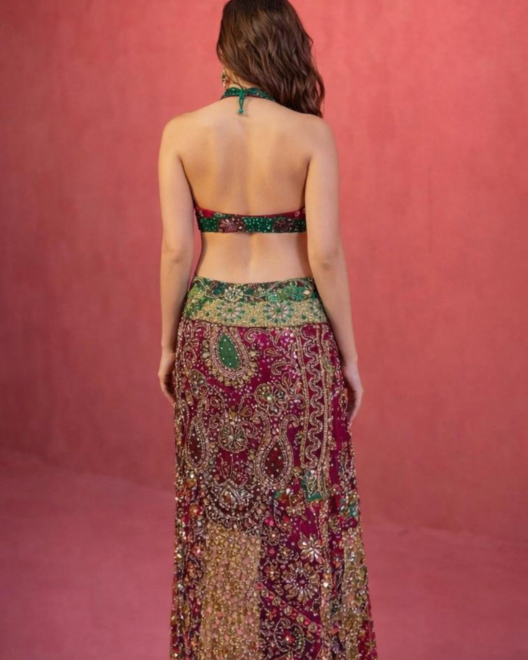 Banjara Trail - The Aurex Skirt Set - Purple