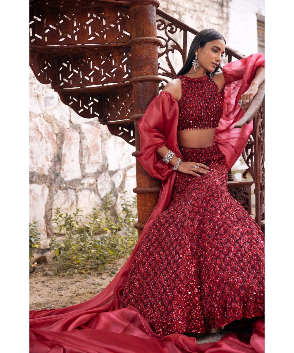 MEHUL GUPTA - Fish cut Lehenga