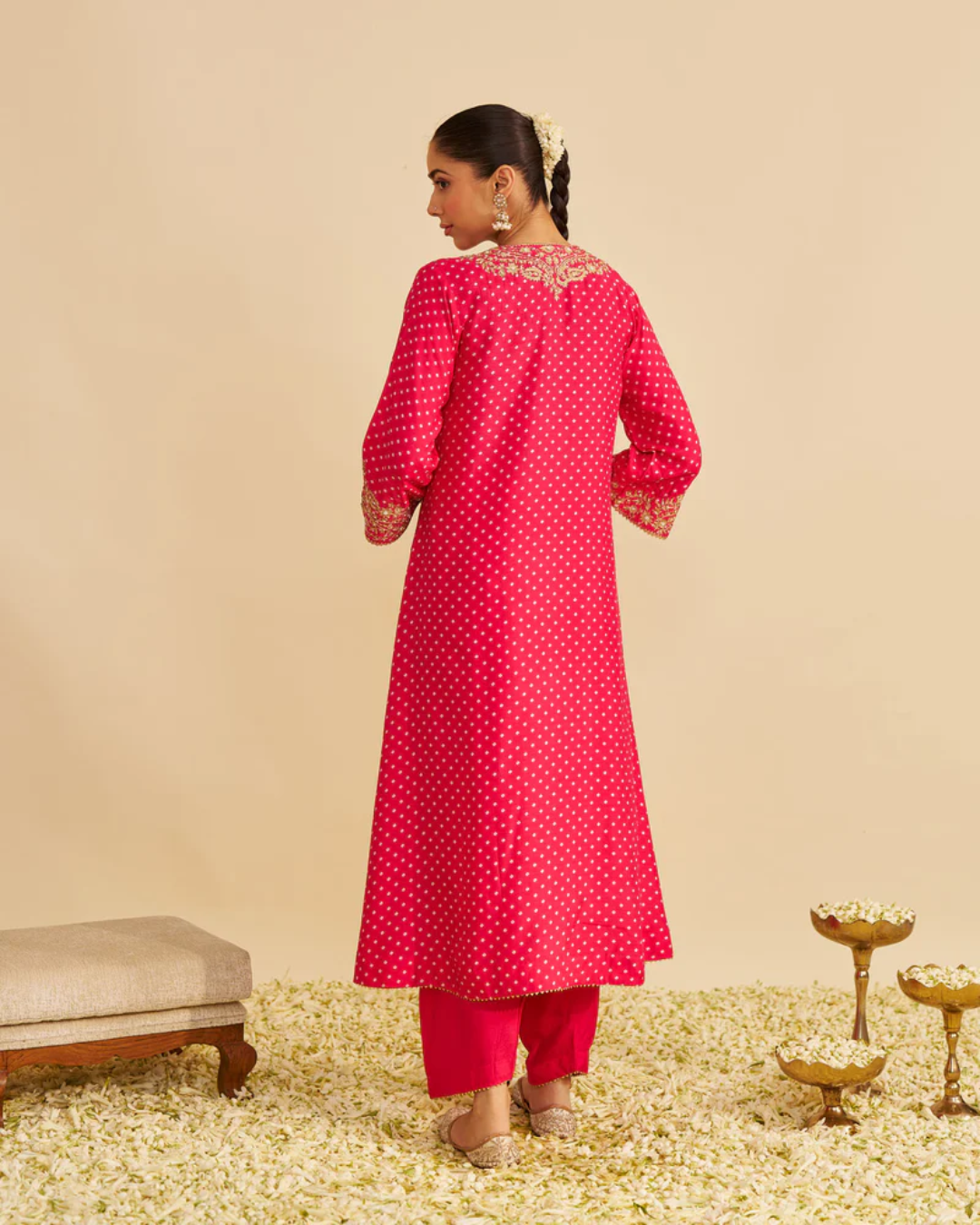 Sheetal Batra - Shezia Rani Hotpink Long Chauga With Salwar from Gulbandh