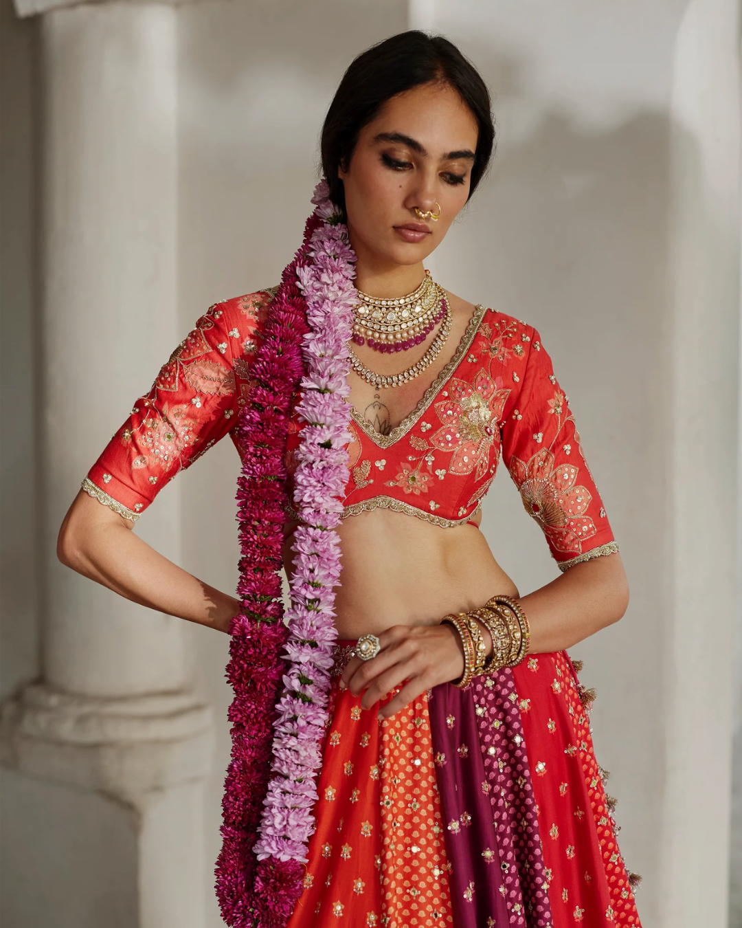 Paulmi and Harsh - Indu Lehenga Set from Tara