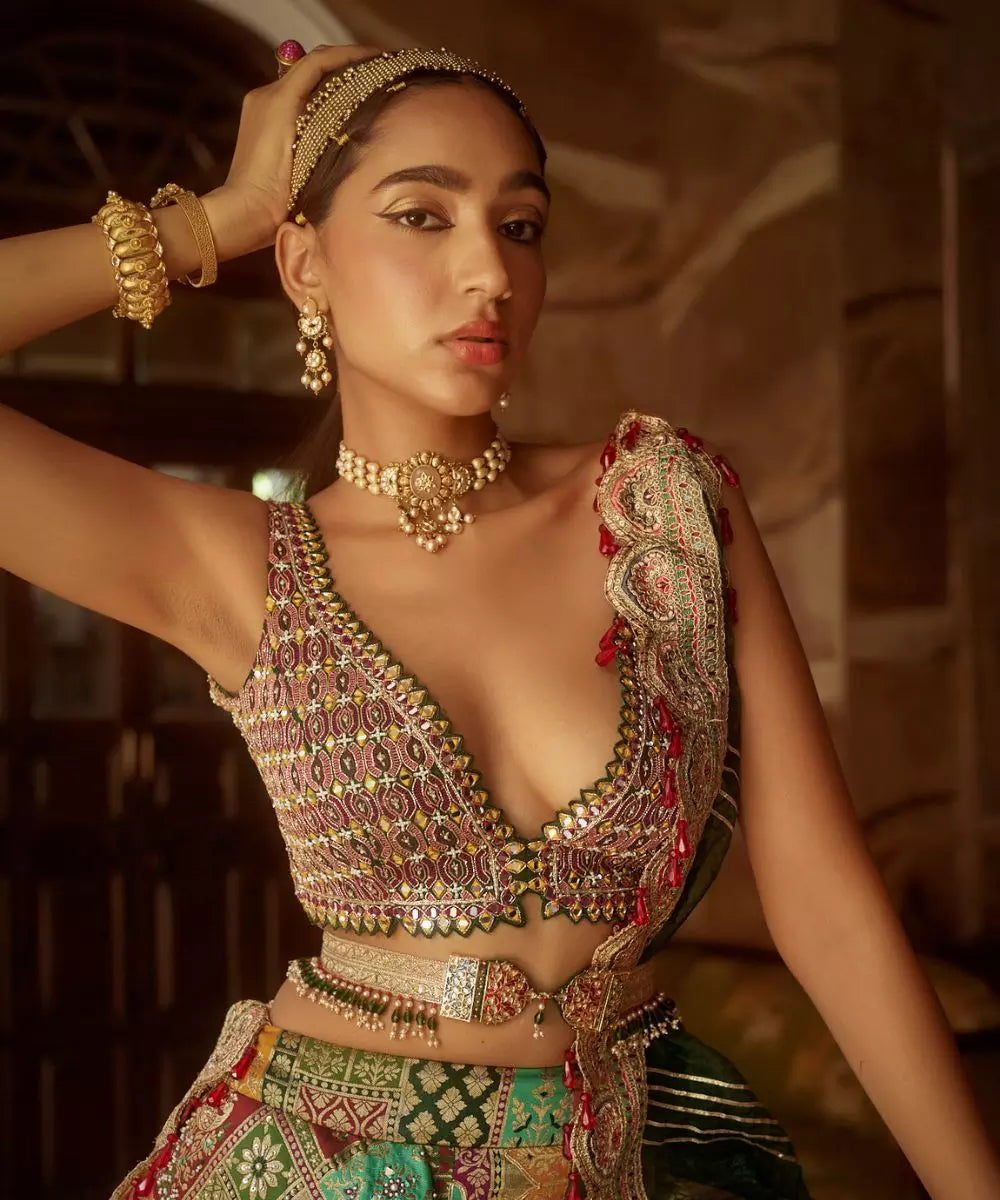 ADITI GUPTA - Abstract Lehenga set