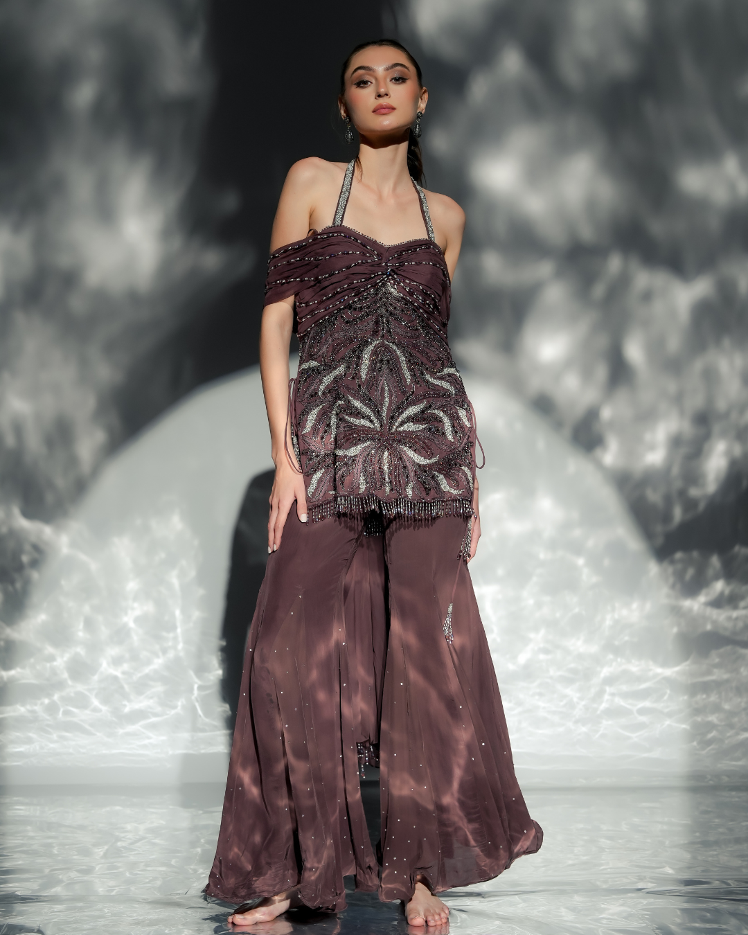 Jade by Ashima - Noor Drape Sharara set
