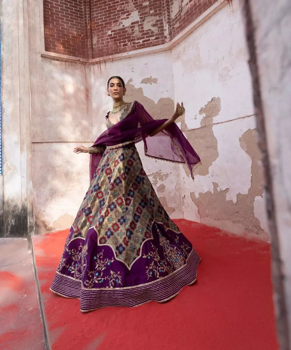 ADITI GUPTA - Banarsi Chanderi Lehenga