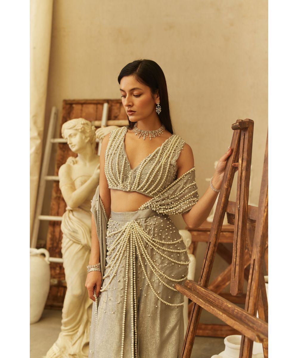 MEHUL GUPTA - Pre-stitched Fusion Saree