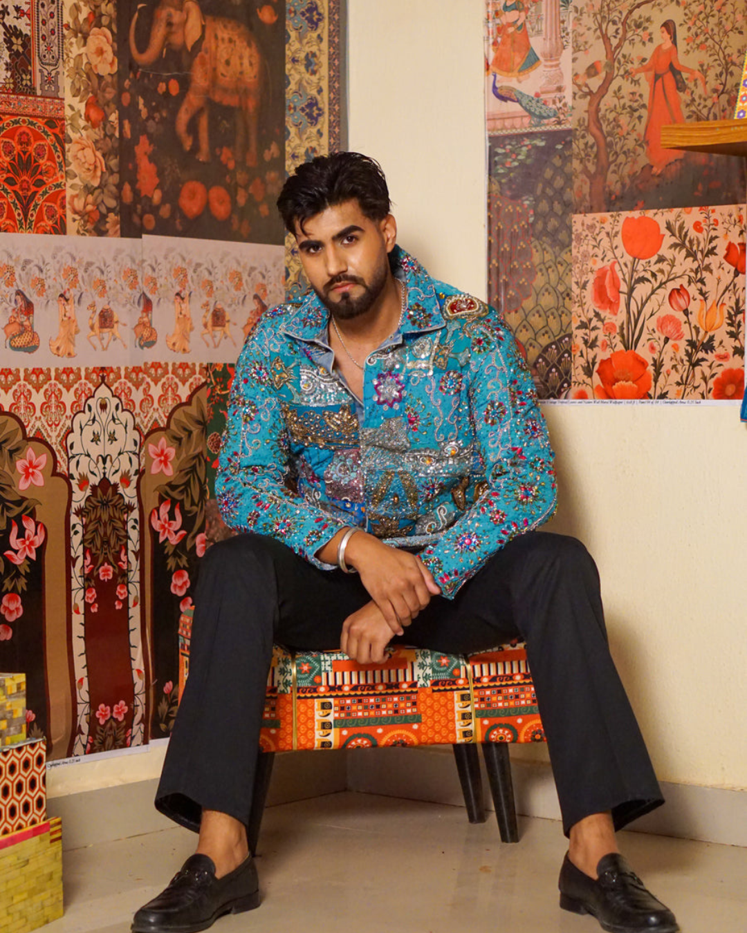 Banjara Trail - Zar-e-Firoza Regal Embellished Jacket