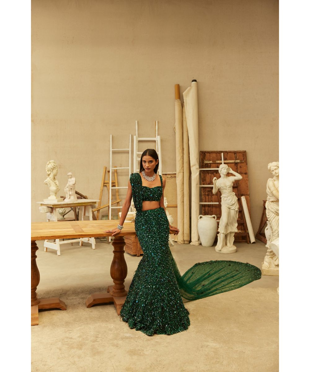 MEHUL GUPTA - Fish Cut Lehenga