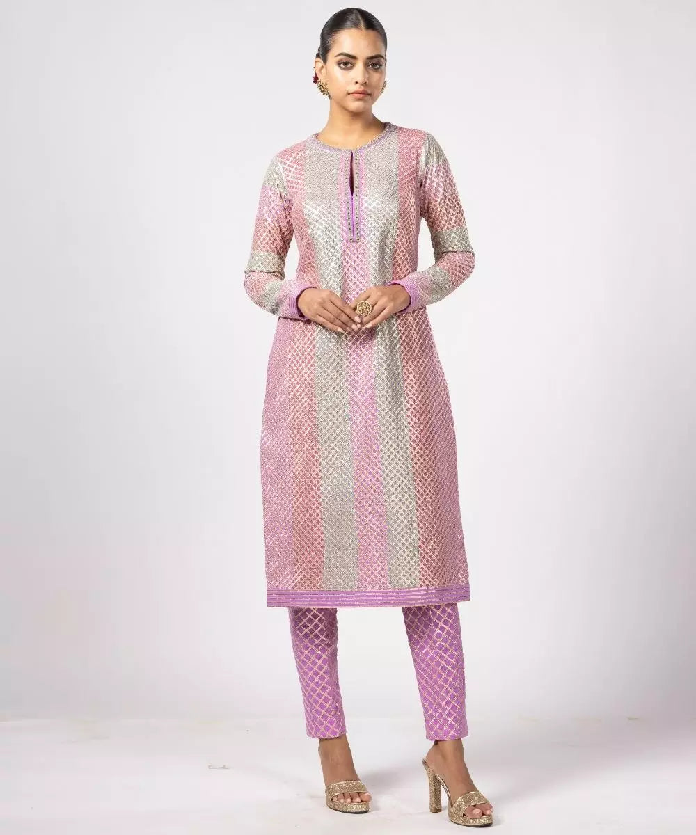 VVANI VATS - Aqua Pant Kurta and Dupatta  Set