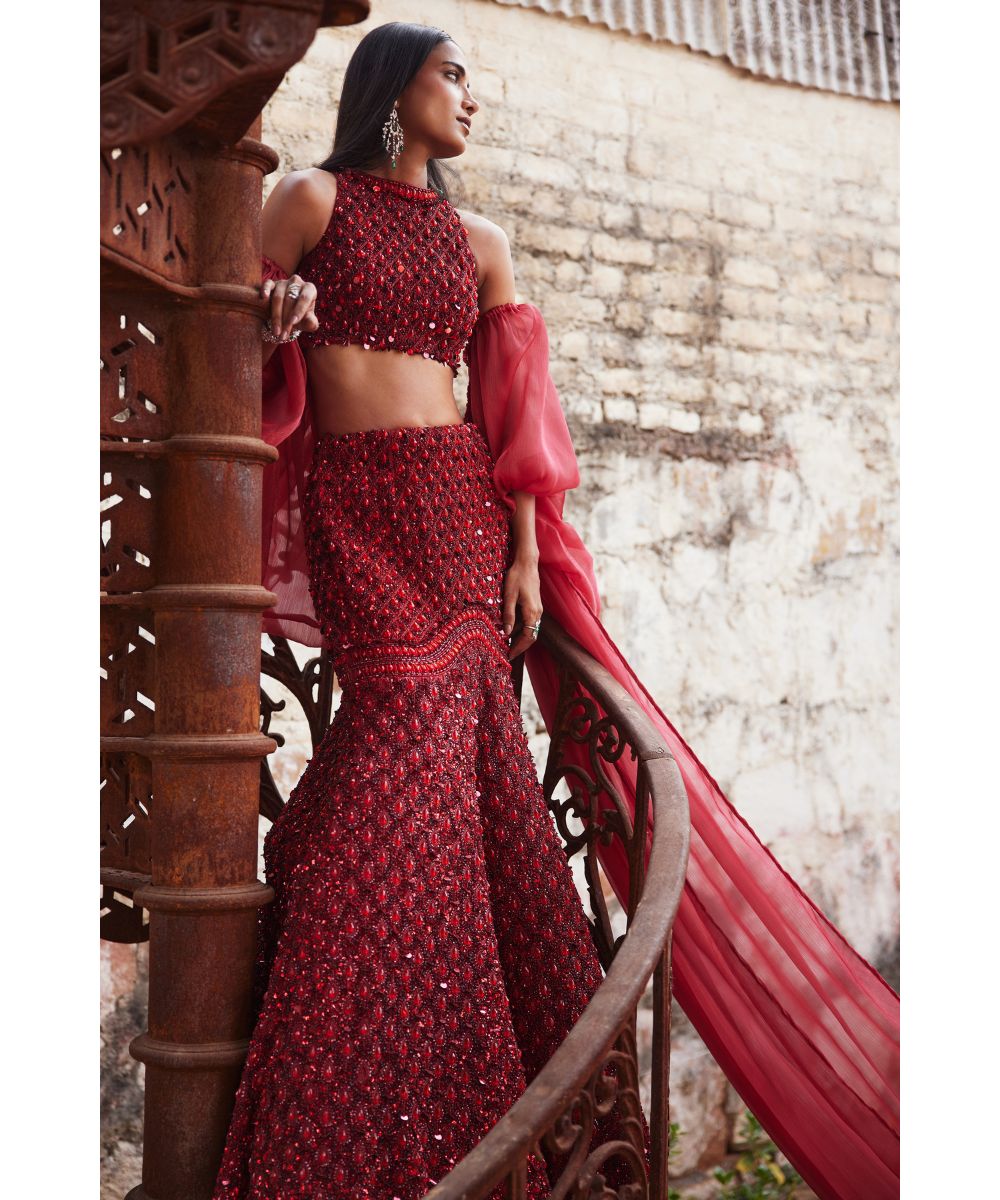 MEHUL GUPTA - Fish cut Lehenga