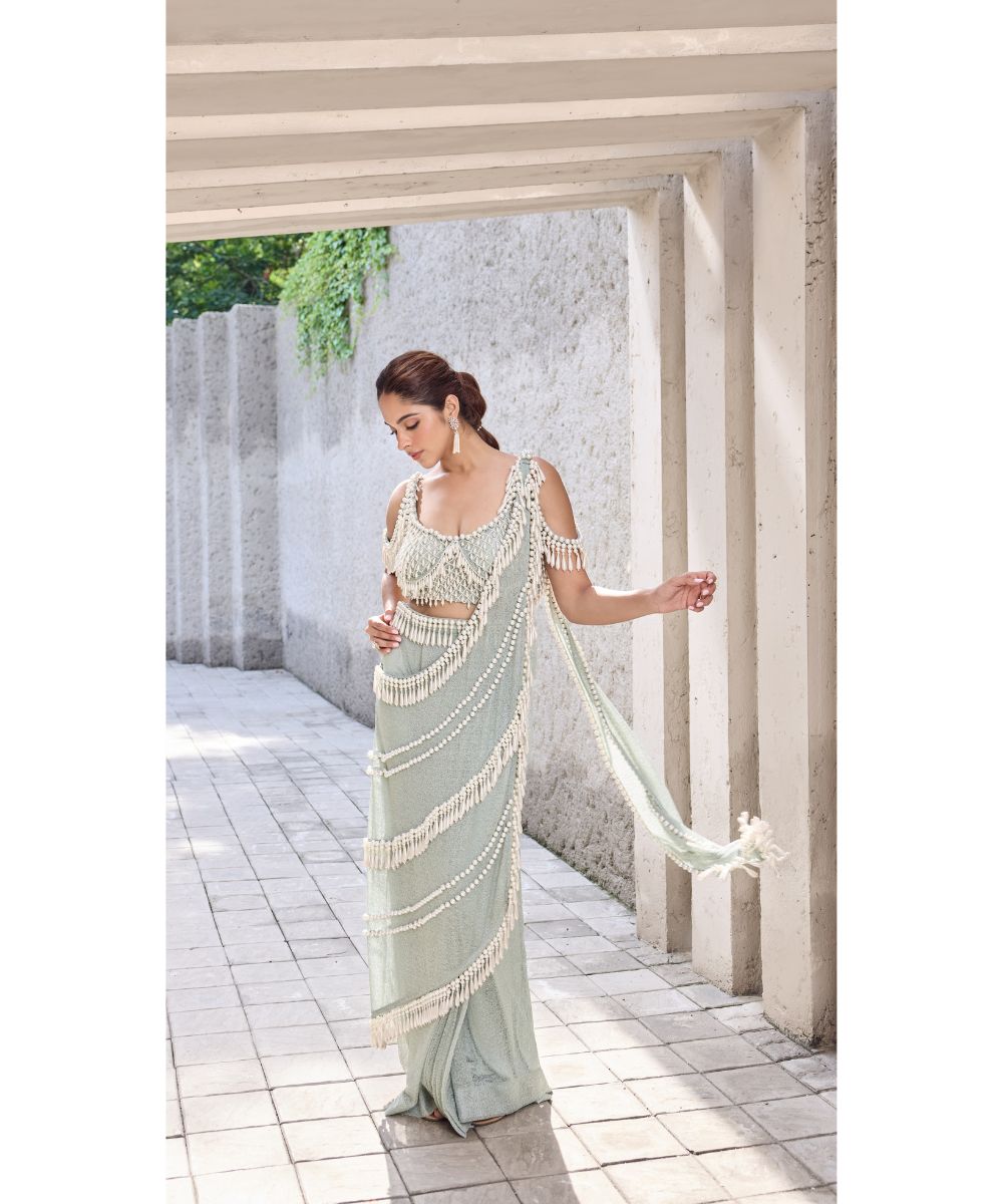 MEHUL GUPTA - Pre-stitched Fusion Saree