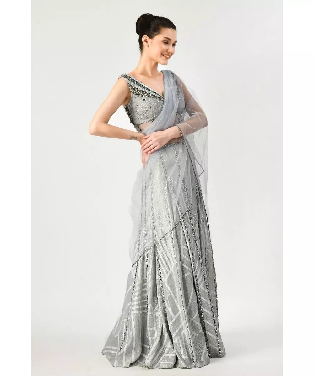 MOLEDRO - Viti Sharara Saree