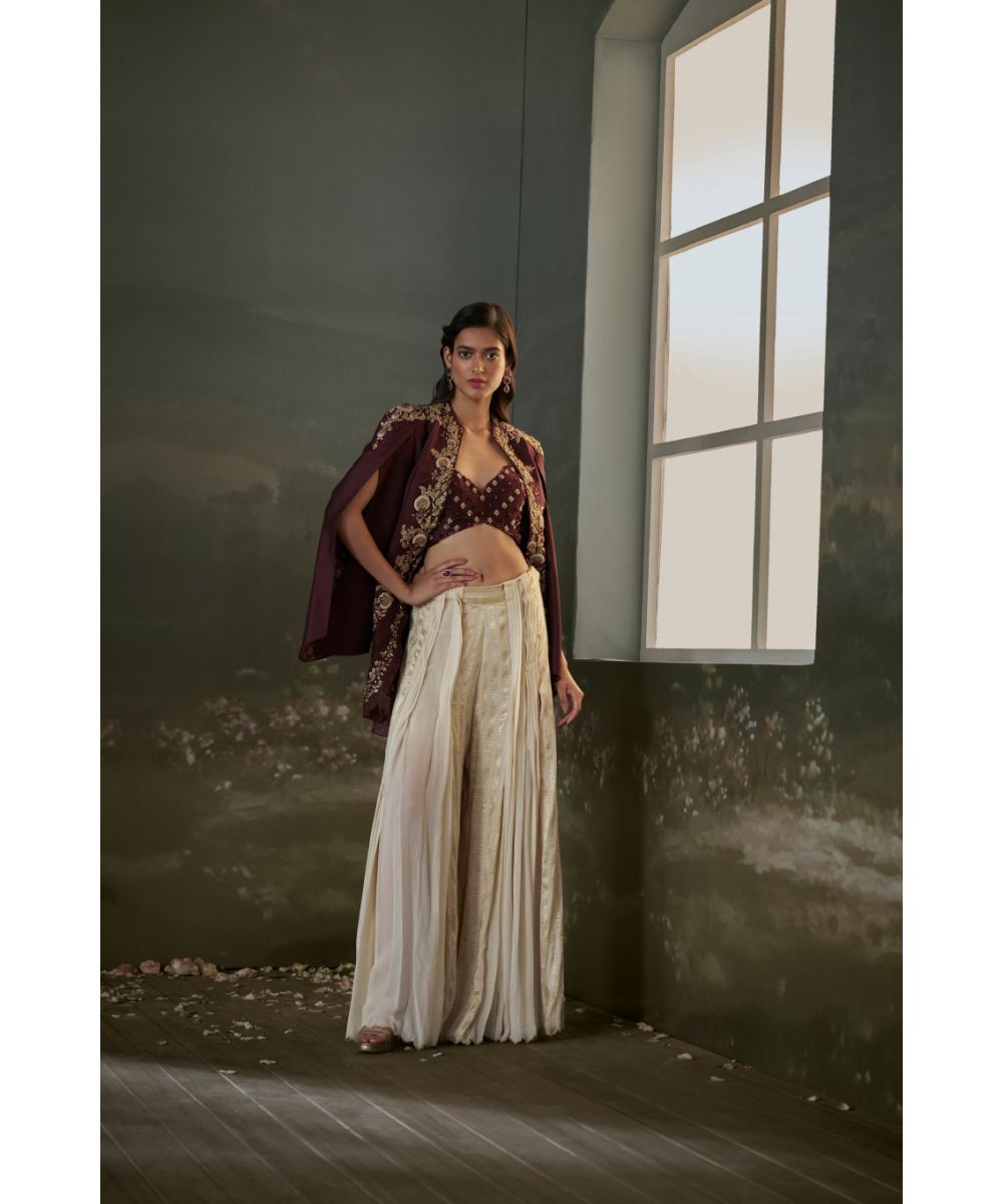 NITIKA GUJRAL - Sharara Cape Set