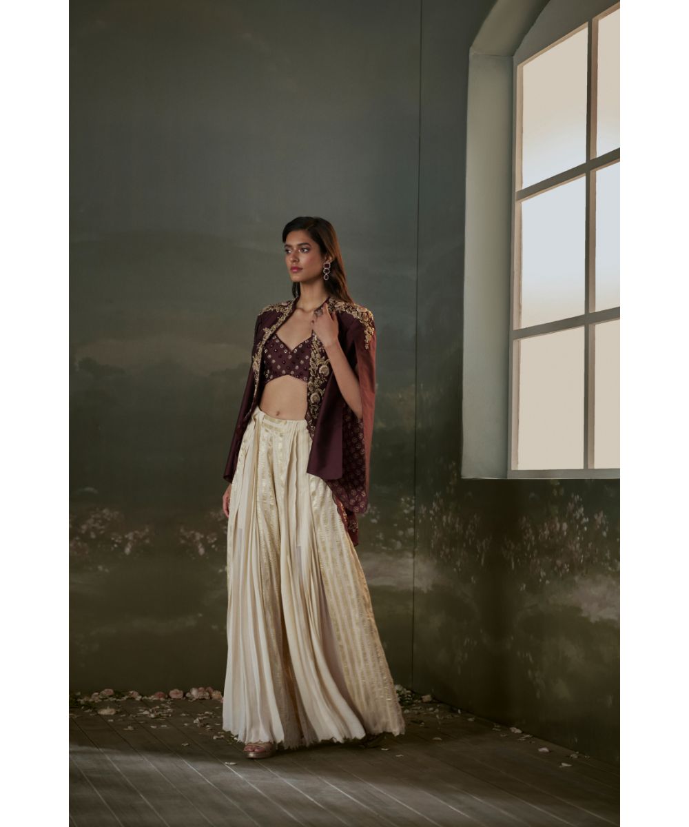 NITIKA GUJRAL - Sharara Cape Set