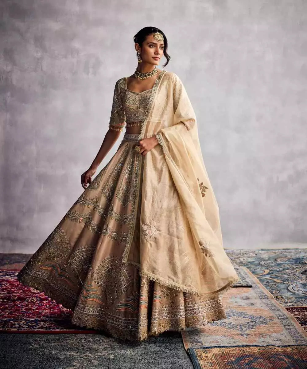 Ivory Lehenga Set