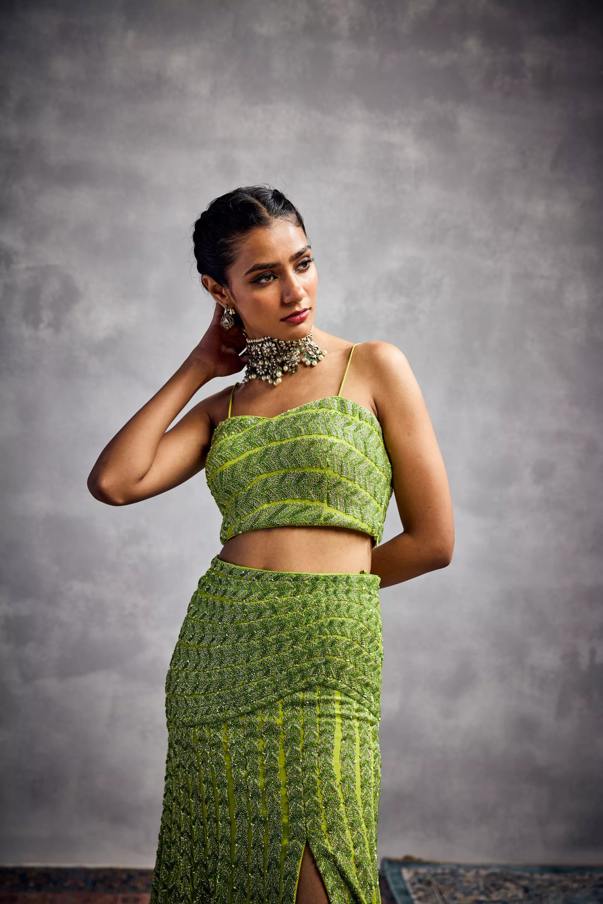 Aman Takyar - Top Skirt Set