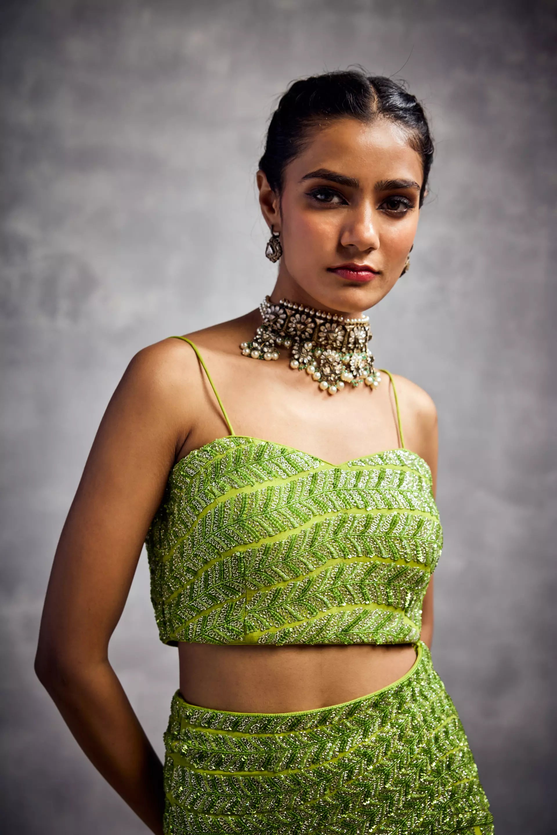 Aman Takyar - Top Skirt Set