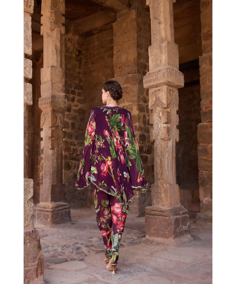 AWIGNA - Purple printed tunic set