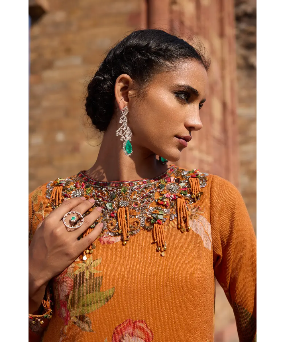 AWIGNA - Orange printed tunic set