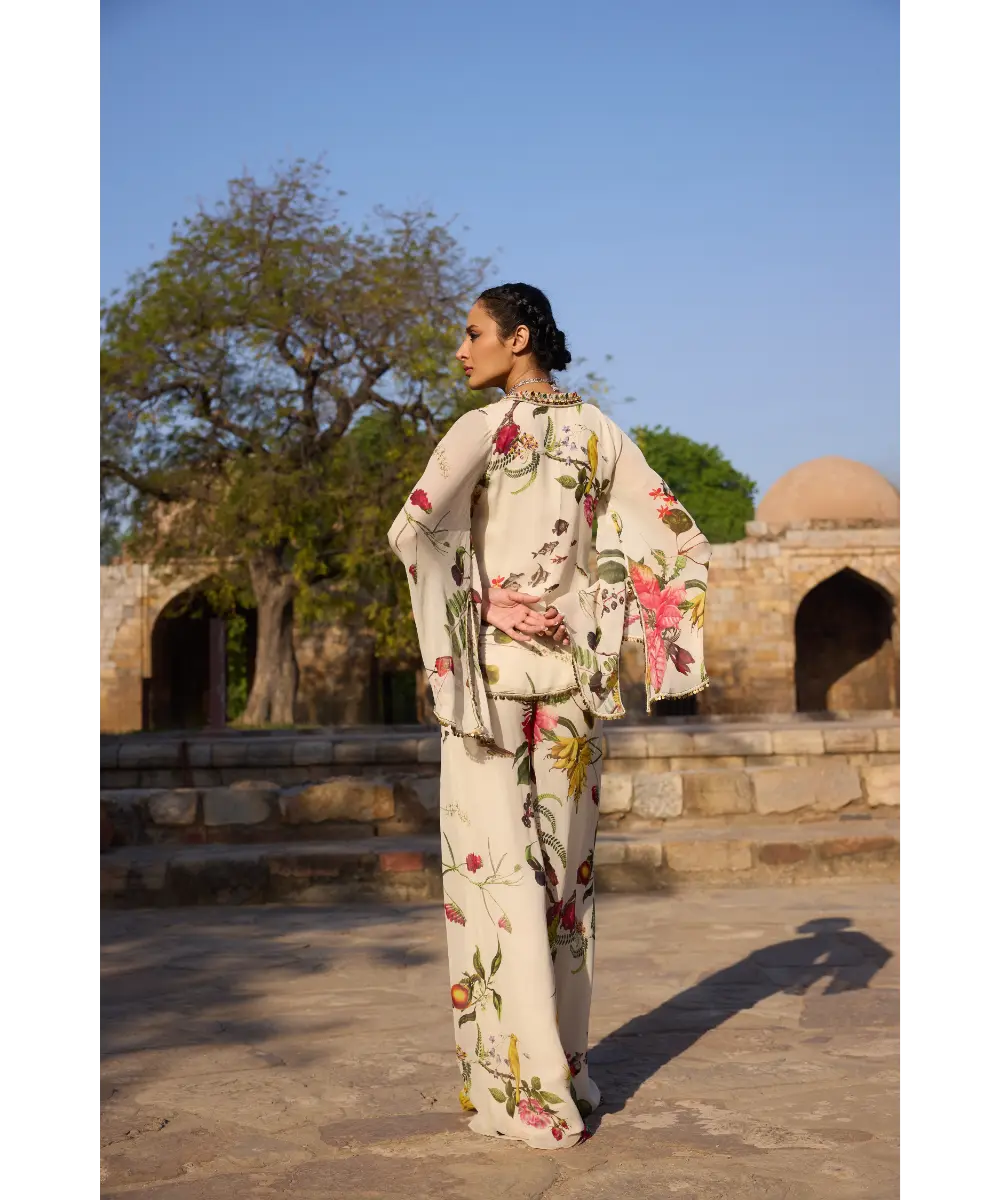 AWIGNA - Ivory printed tunic set