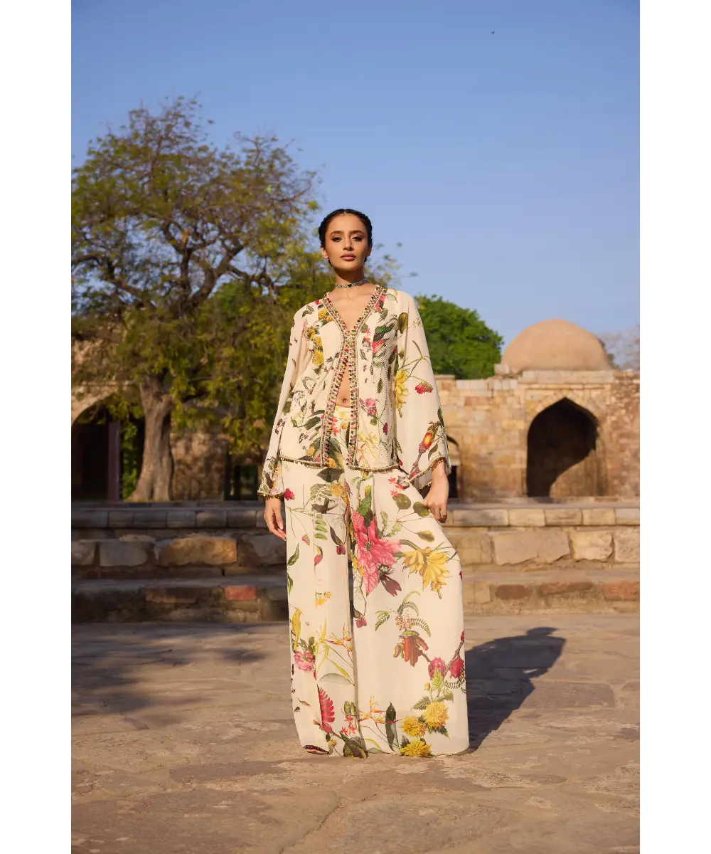 AWIGNA - Ivory printed tunic set