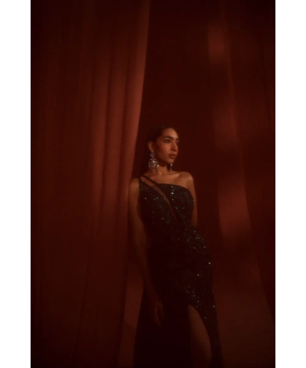 ADAARA COUTURE - Green Bloom Gown