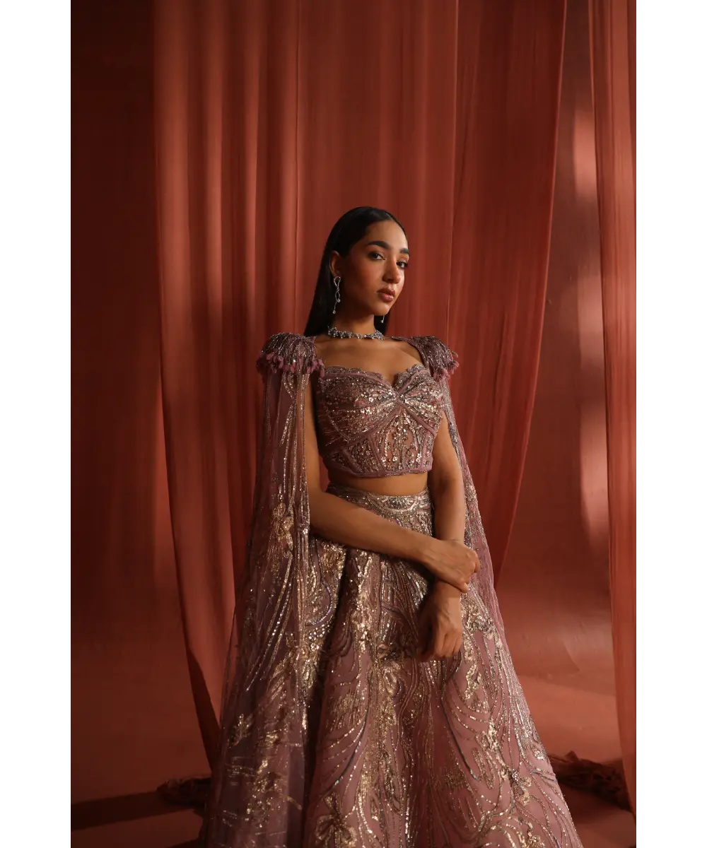 Adaara Couture - Rosy Petal Skirt and top