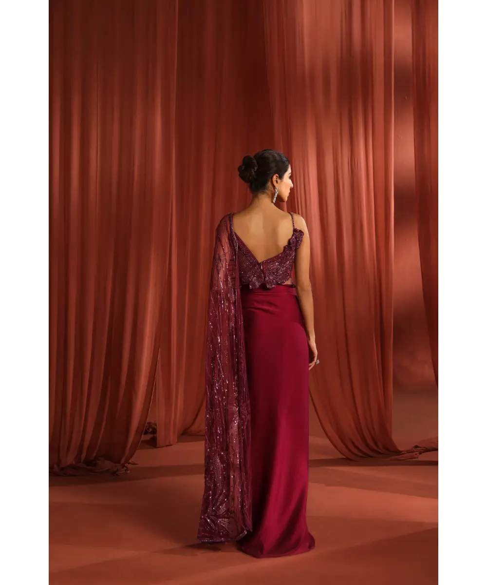 ADAARA COUTURE - Petal Wings saree