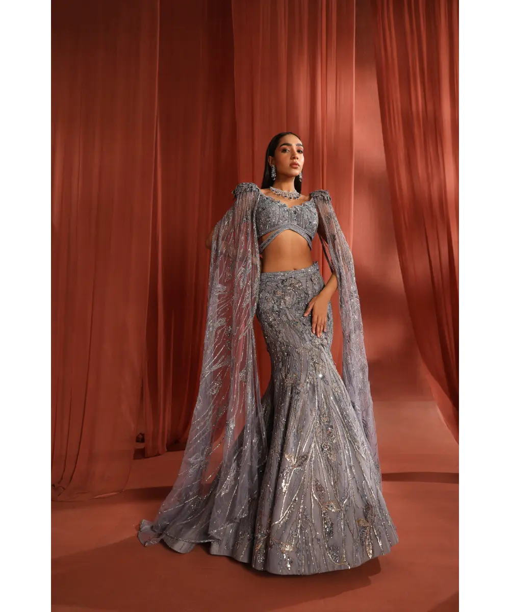 ADAARA COUTURE - Floral dream top and skirt