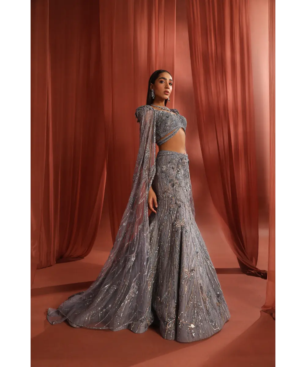 ADAARA COUTURE - Floral dream top and skirt