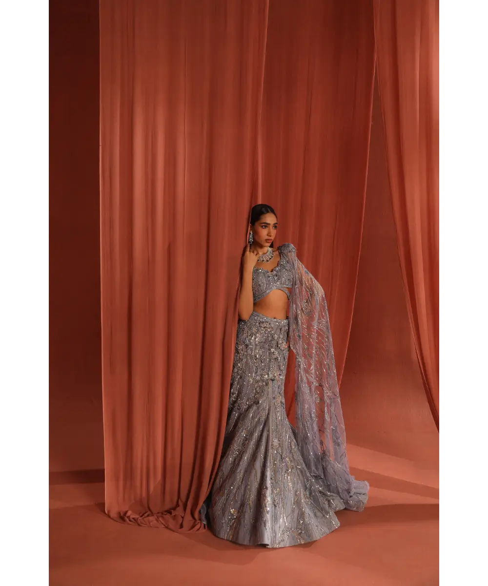 ADAARA COUTURE - Floral dream top and skirt