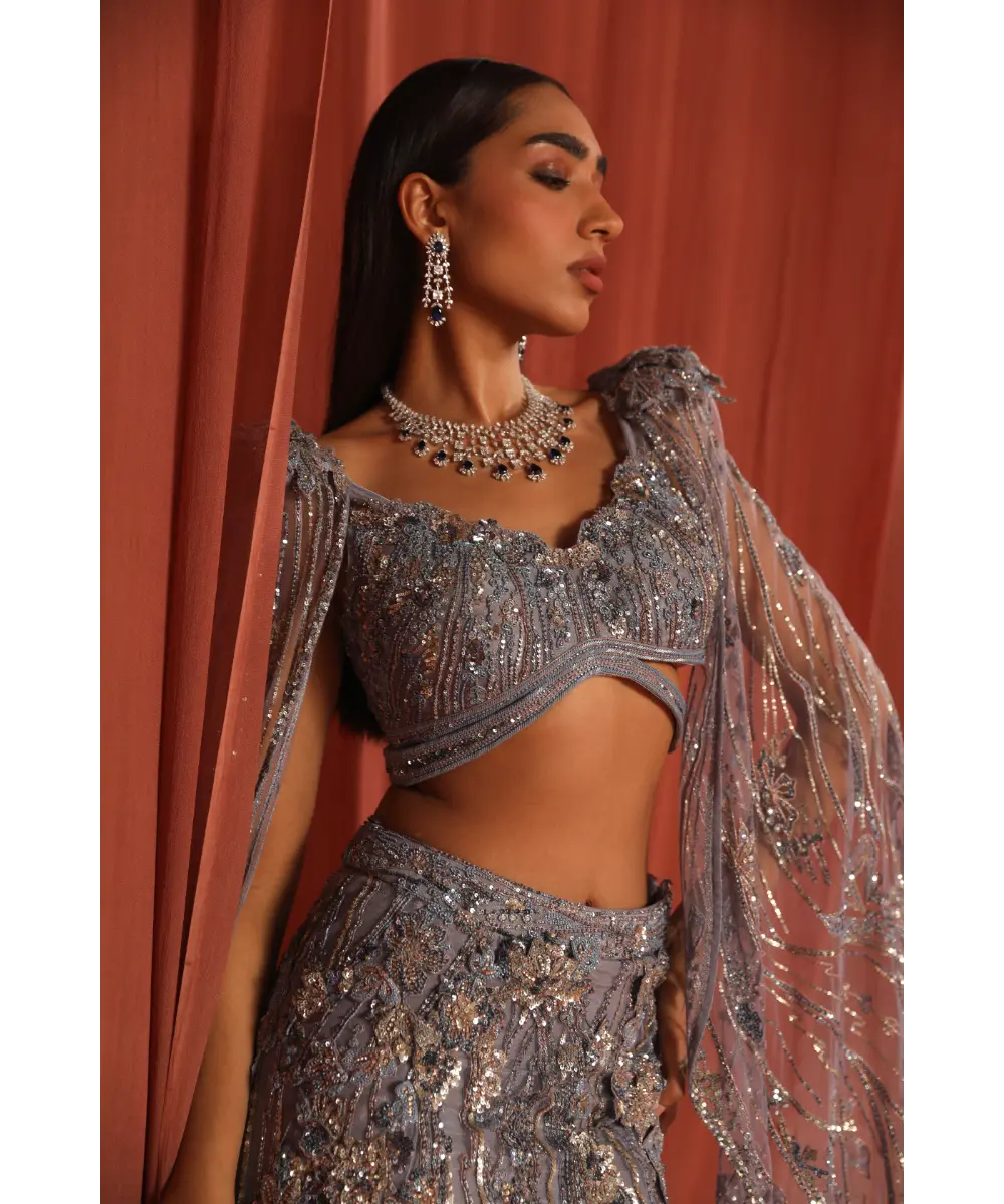 ADAARA COUTURE - Floral dream top and skirt