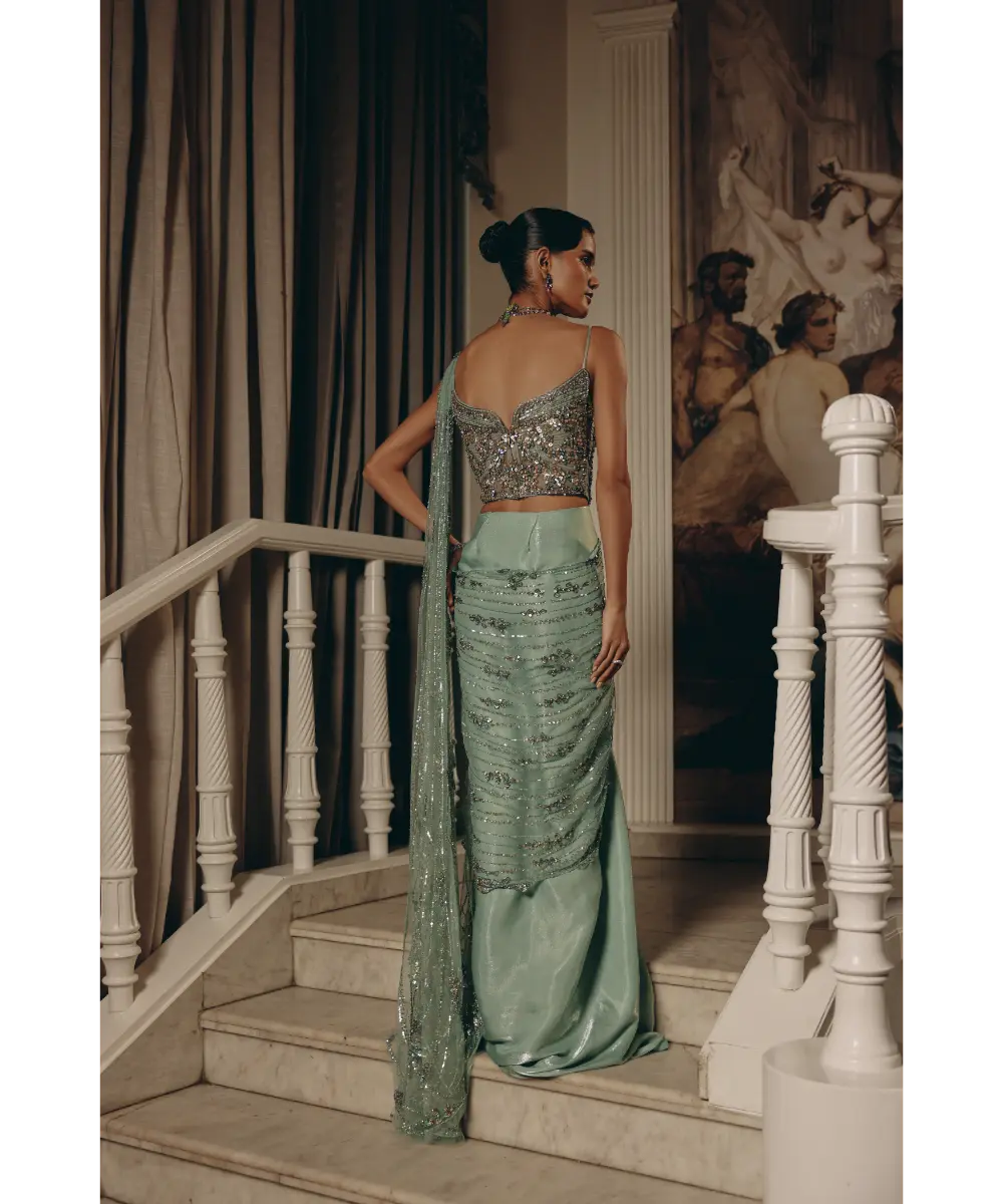 ADAARA COUTURE - Celestial Draped Elegance