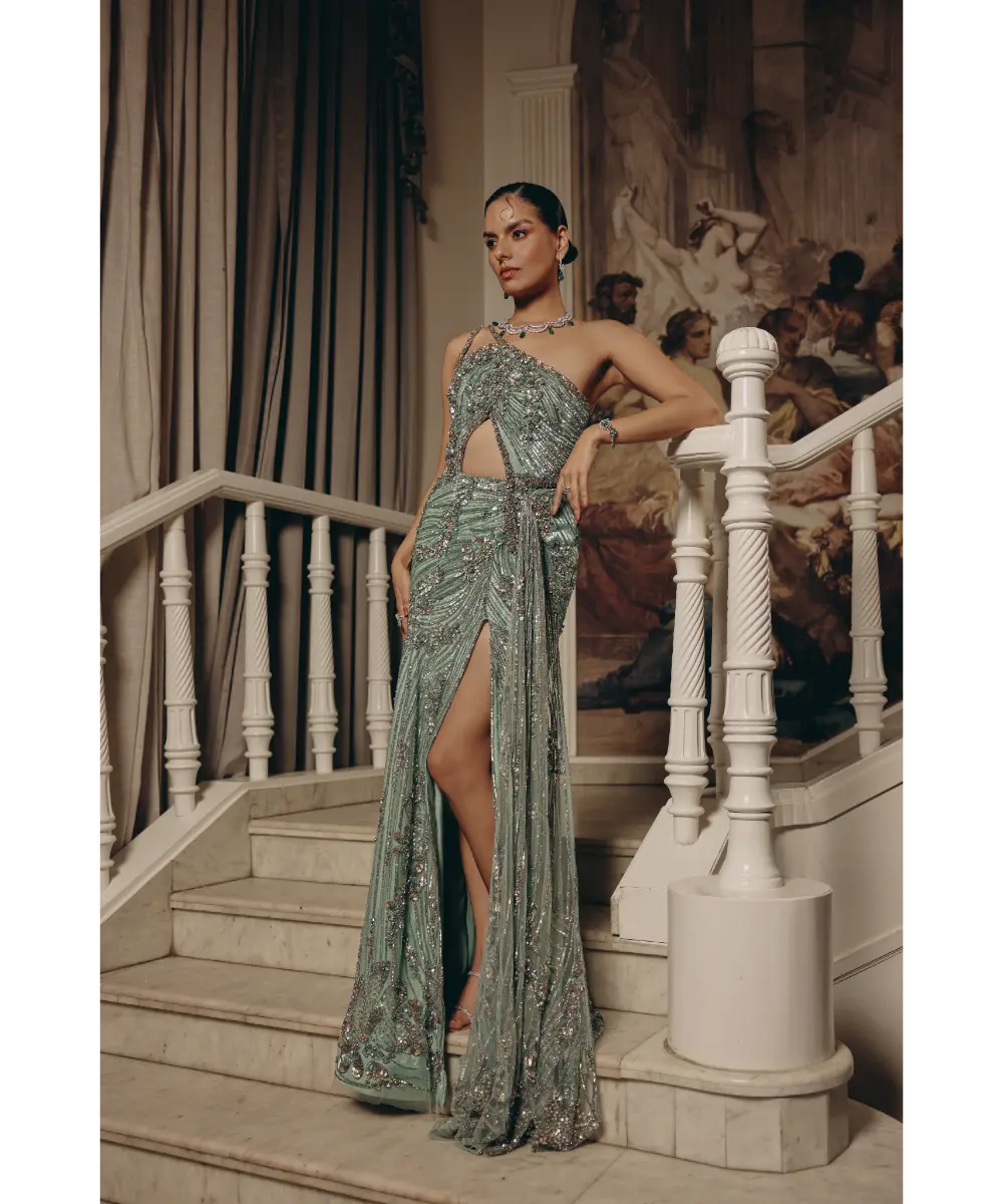 ADAARA COUTURE - Serpentine Elegance Gown