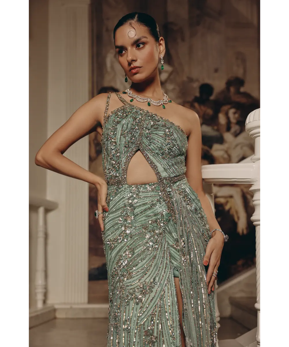 ADAARA COUTURE - Serpentine Elegance Gown