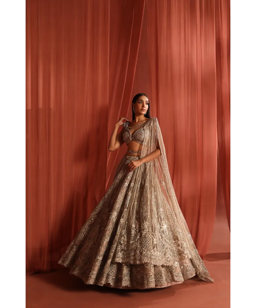 ADAARA COUTURE - Flair Bloom Lehenga