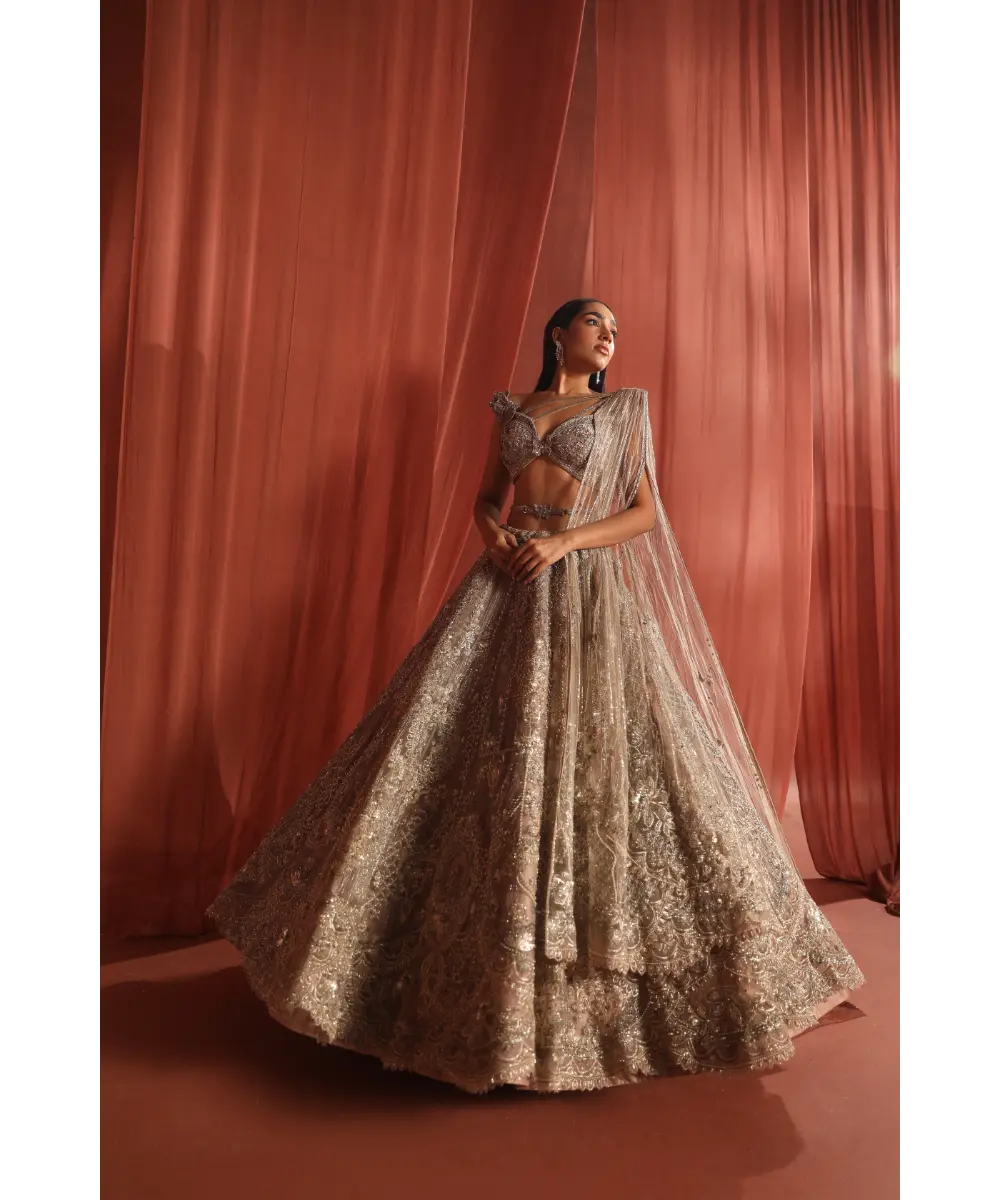 ADAARA COUTURE-  Flair Bloom Lehenga