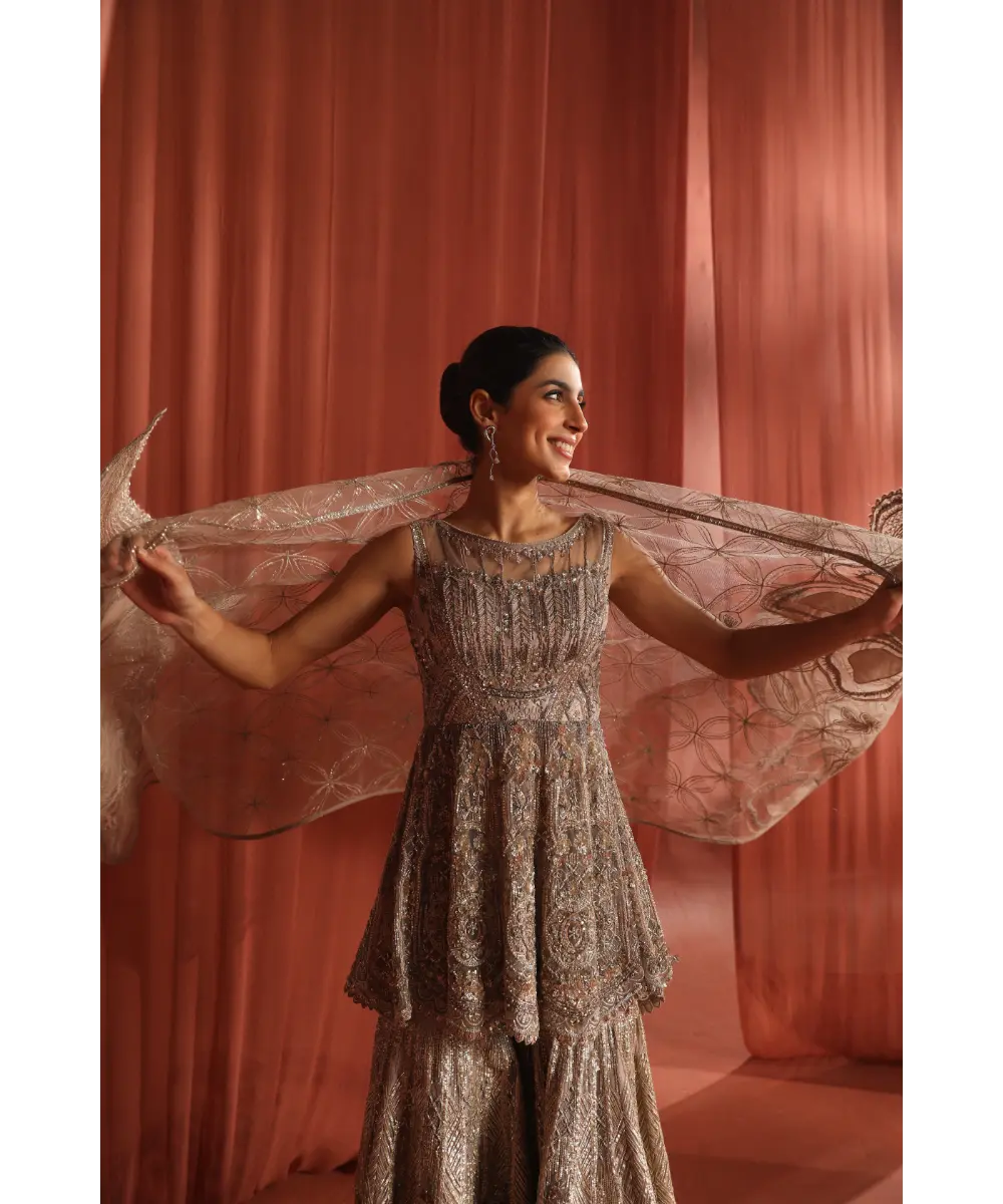 ADAARA COUTURE -  Flair Bloom Sharara