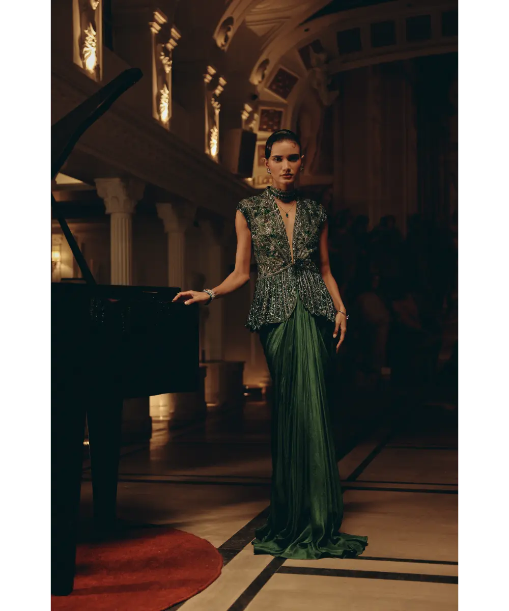 ADAARA COUTURE - Emerald Dynasty Ensemble