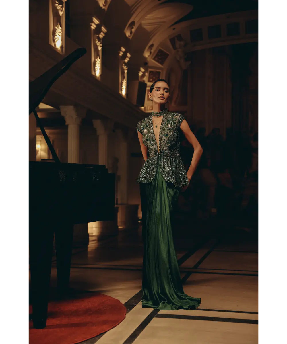 ADAARA COUTURE - Emerald Dynasty Ensemble