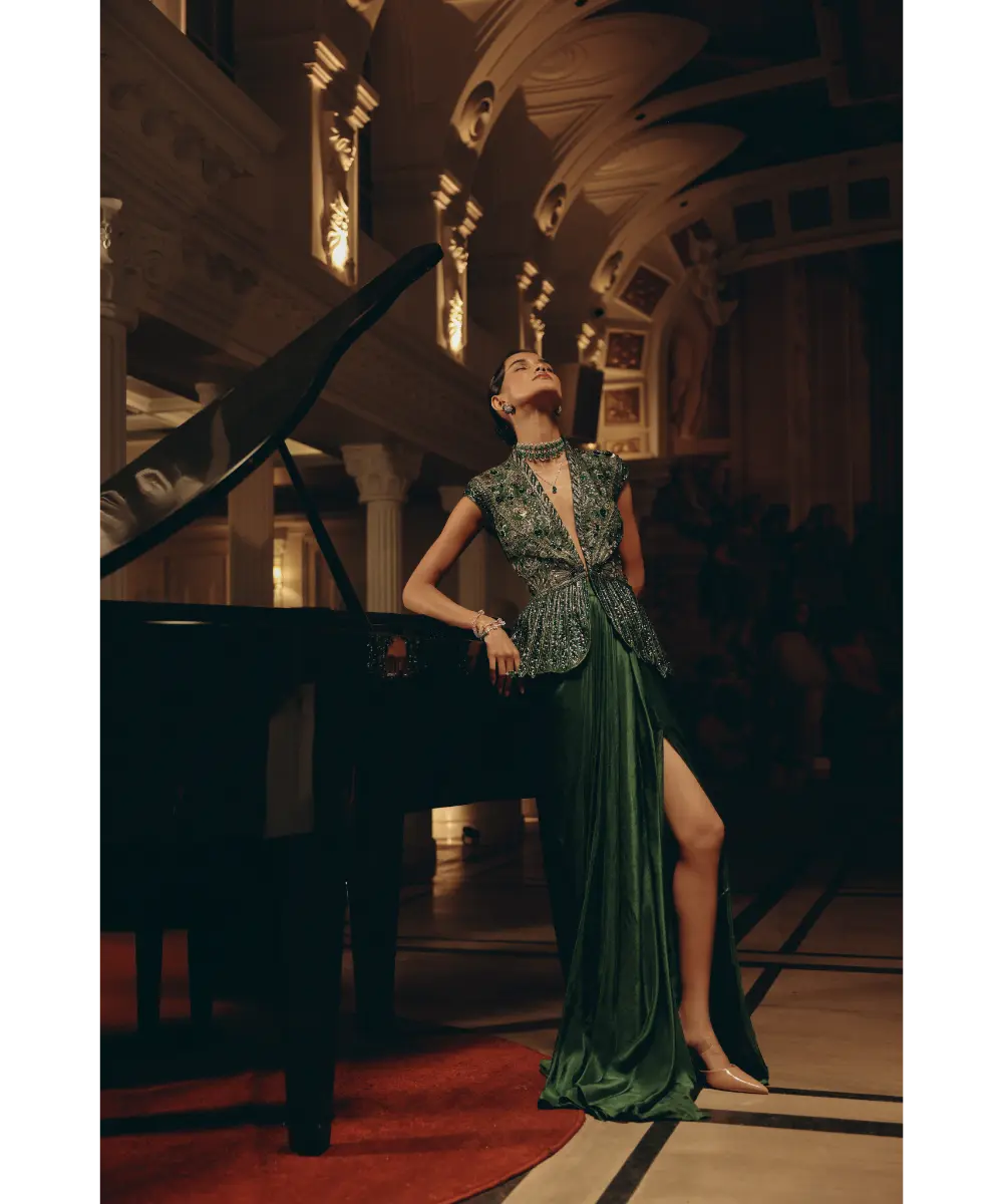 ADAARA COUTURE - Emerald Dynasty Ensemble