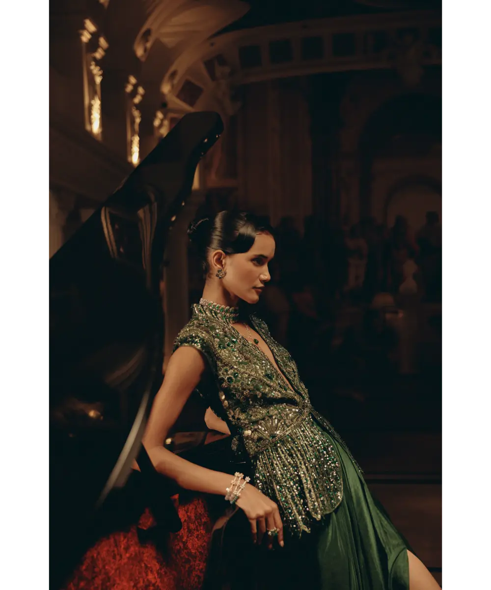 ADAARA COUTURE - Emerald Dynasty Ensemble